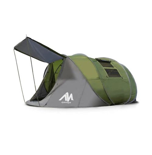 Adobe Xl Instant Set-Up Pop-Up Family Tent – 4–6 Person Waterproof Shelter with Front Vestibule, Double Layer Protection, and No