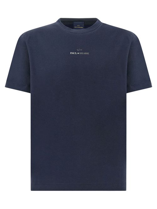 Navy Crew Neck Logo T-Shirt