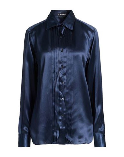 Woman Shirt Navy Size 2 Silk