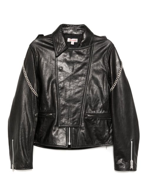 Web biker jacket - Black