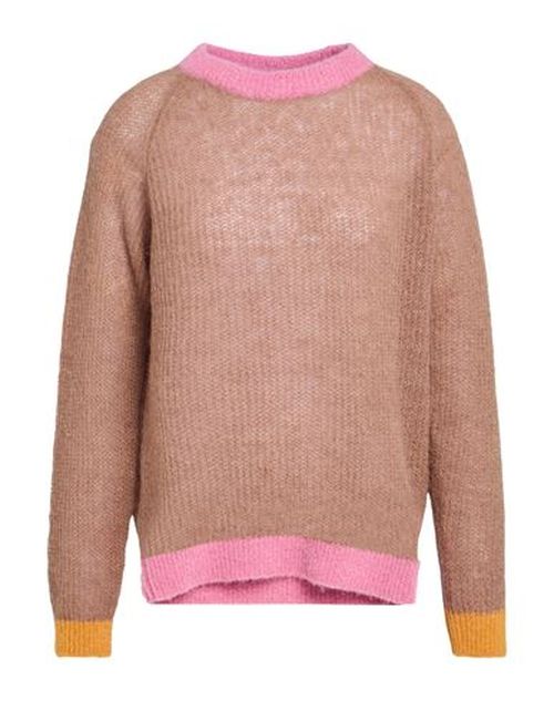 Manila Grace Woman Sweater Sand Size S Mohair wool, Alpaca wool, Polyamide