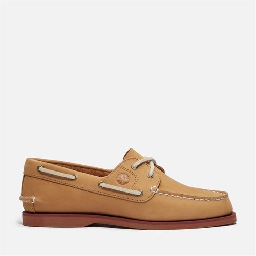 Timberland Womens Classic Lace-Up Boat Shoes in Medium Beige