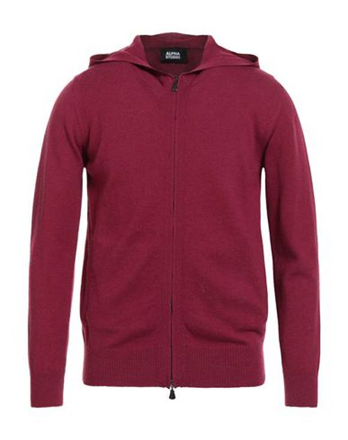 Man Cardigan Plum Size 38 Geelong Wool