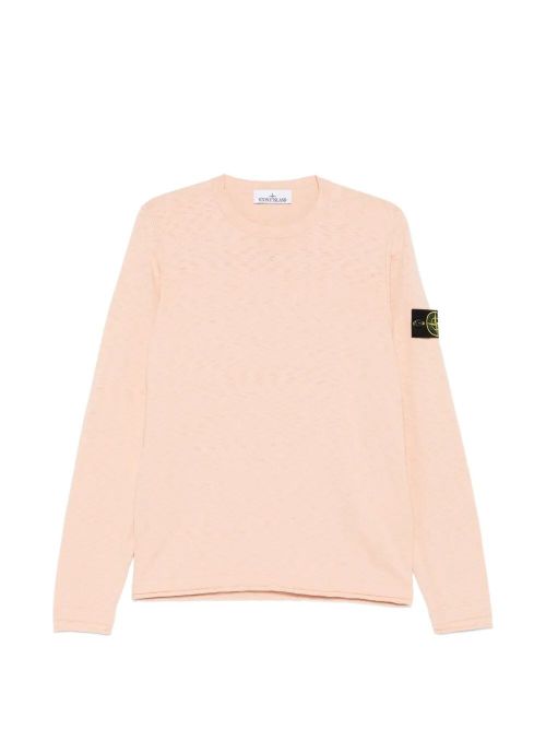 Stocking Stitch Organic Cotton Nylon Crewneck