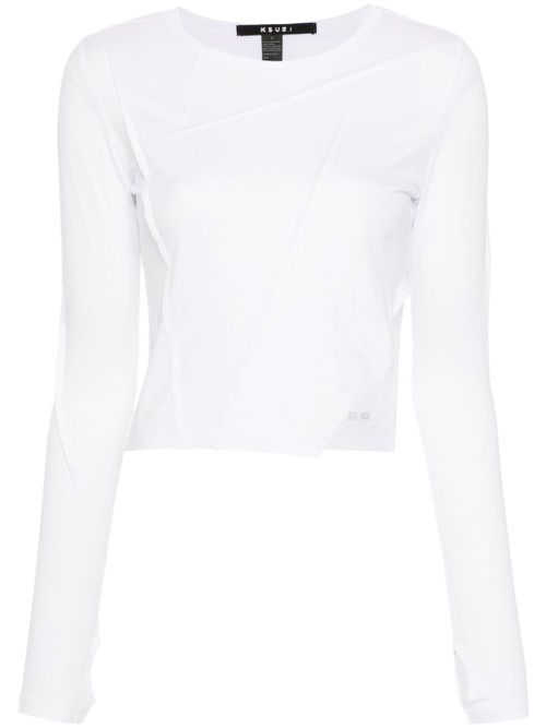Fragment patchwork T-shirt - White