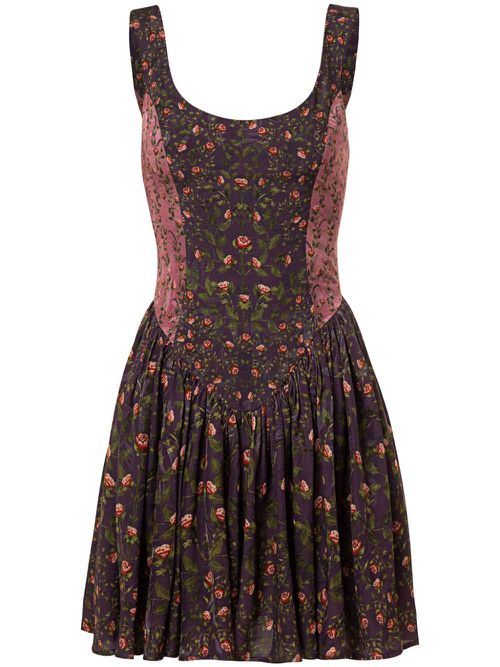 Pluma mini dress - Brown