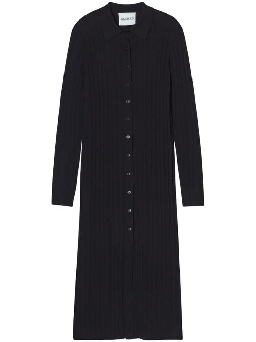 Knitted midi dress - Black