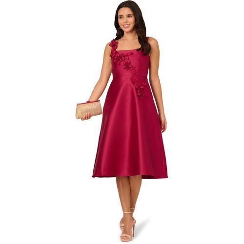 Adrianna Papell Womens Mikado Petal Dress - Red