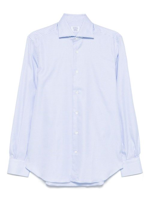 Mazzarelli checked shirt - Blue