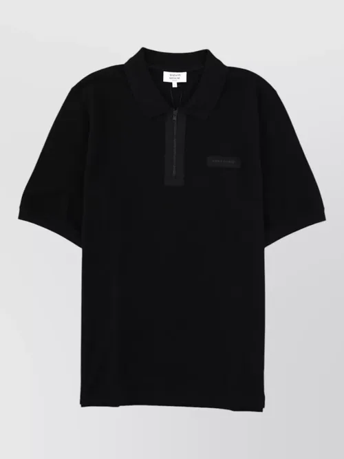 Maison Kitsuné - polo collar short sleeve menswear top