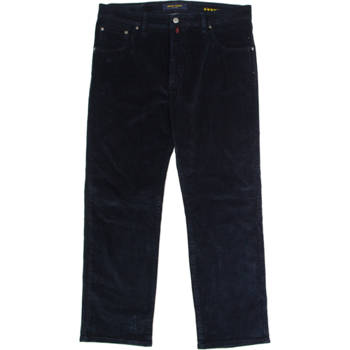 PIERRE CARDIN Deauville Mens Corduroy Trousers Blue Regular Straight W