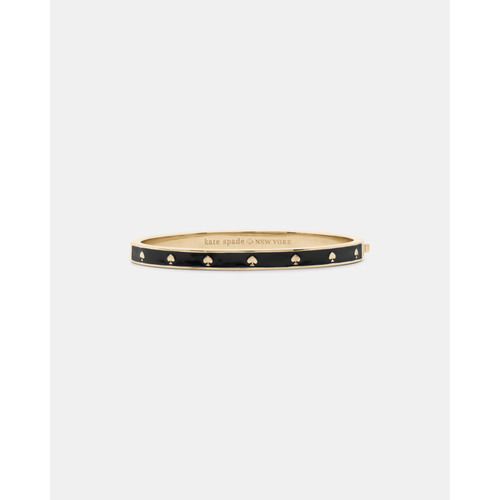 Kate Spade Womens Spot The Enamel Hinged Bangle - Black - One