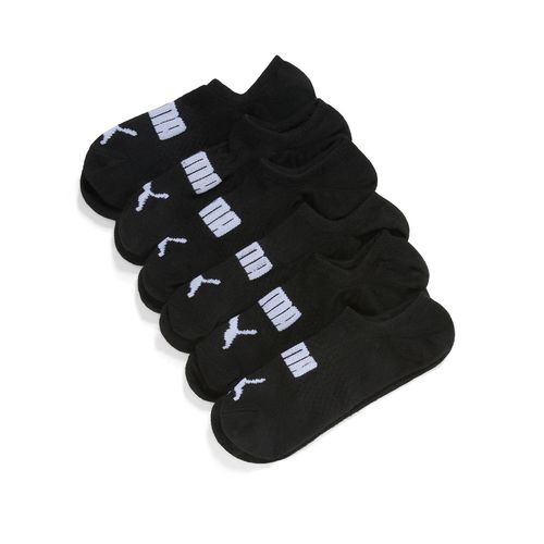 PUMA Women's No Show Socks 6 pairs in Black