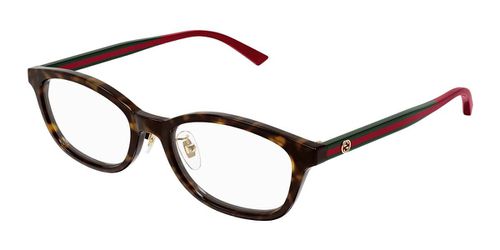 Gucci GG1903OJ Asian Fit 002 Men's Eyeglasses Tortoiseshell Size 53 - Blue Light Block Available