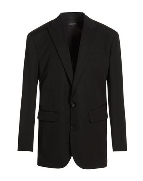 Man Blazer Black Size 36 Virgin Wool