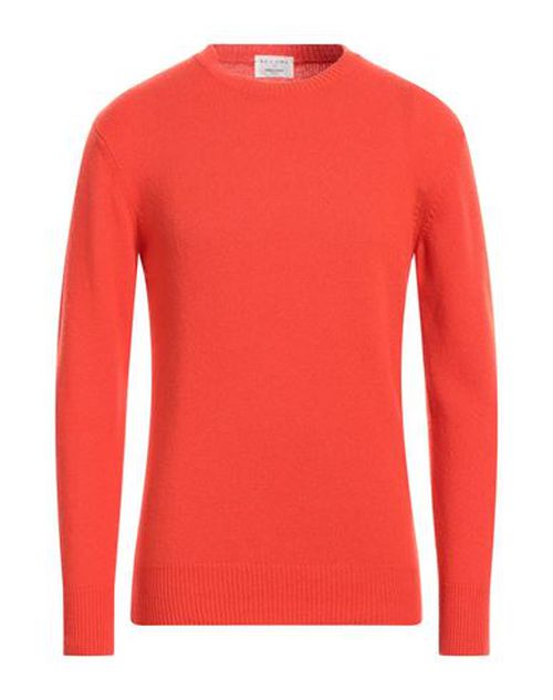 Man Sweater Tomato red Size 38 Wool, Polyamide