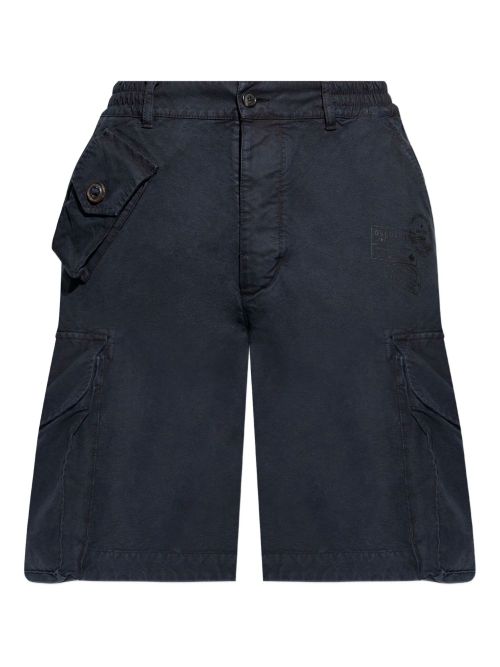 Cargo-pocket shorts - Blue