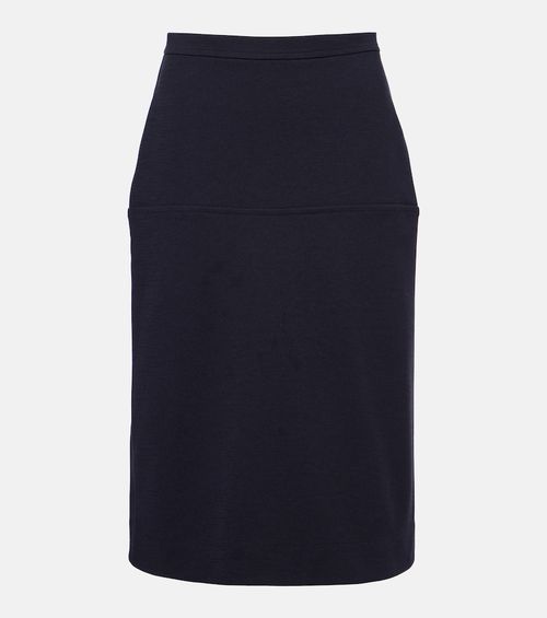 Paneled pencil skirt