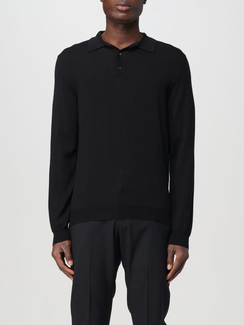 Polo Shirt Men color Black