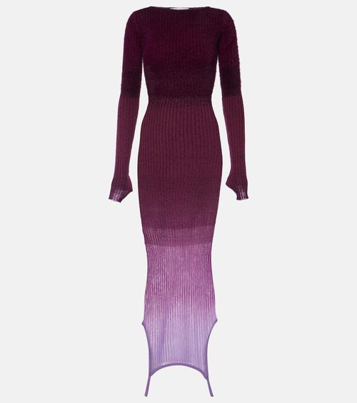 Reversible colorblocked midi dress