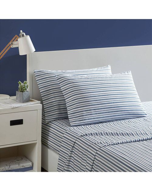 Coleridge Stripe Cotton Percale Sheet Set
