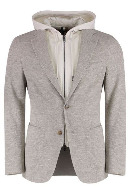 Hugo Boss Hooded Buttoned Blazer