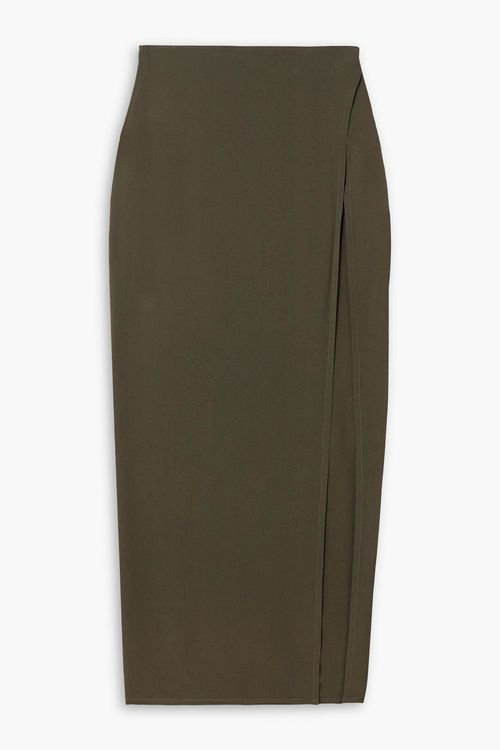 Martine crepe maxi skirt - Green - FR 40
