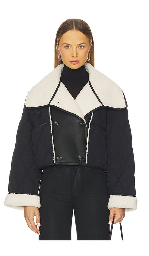BLANKNYC Cropped Faux Leather Jacket in Second Wind. XS also in L