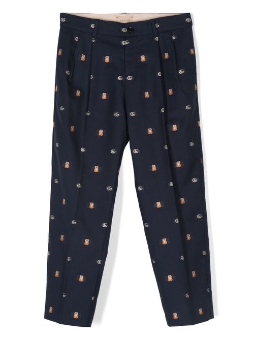 Double G tapered trousers - Blue