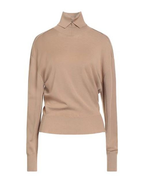 Woman Turtleneck Camel Size L Wool