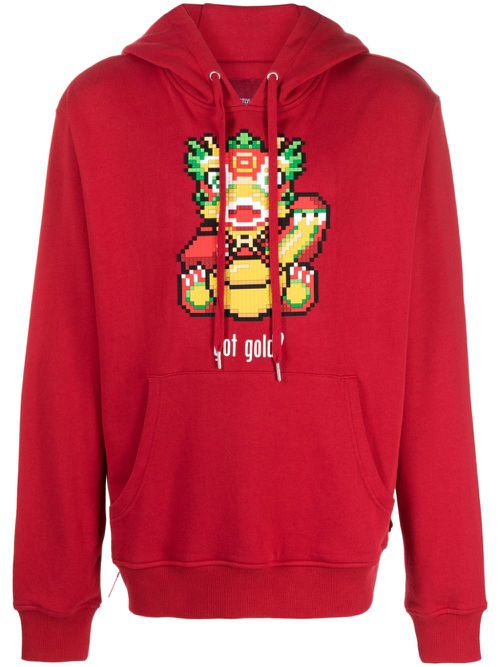 Got Gold cotton hoodie - Red
