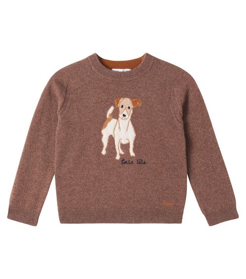Berlioz intarsia cashmere sweater