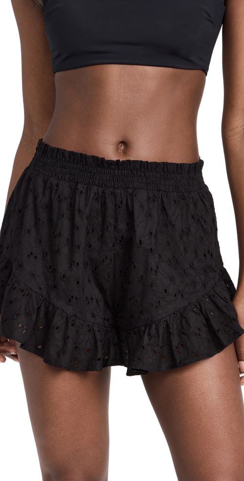 Ruffle Shorts Black