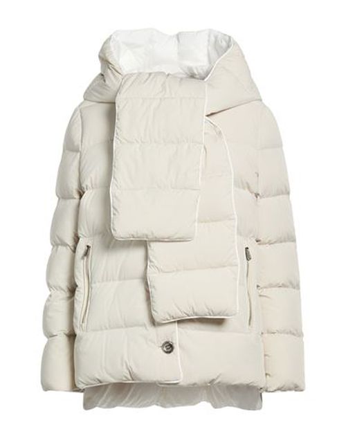 Woman Puffer Ivory Size 4 Polyamide, Elastane