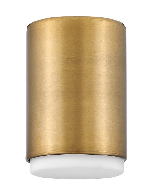 Lacquered Brass LED Flush Mount from the Cedric Collection