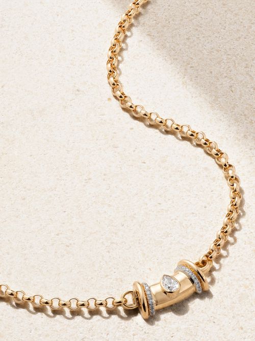 L'Atelier Nawbar - Warrior Princess 18-karat Gold Diamond Necklace - One size