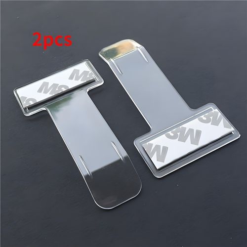 TEMU 2pcs Clear Parking Ticket Holder - Windshield Storage Box, , Secure Fastener , Fits Most Cars, Vehicle File Folders | Clear Holder | Car Holder