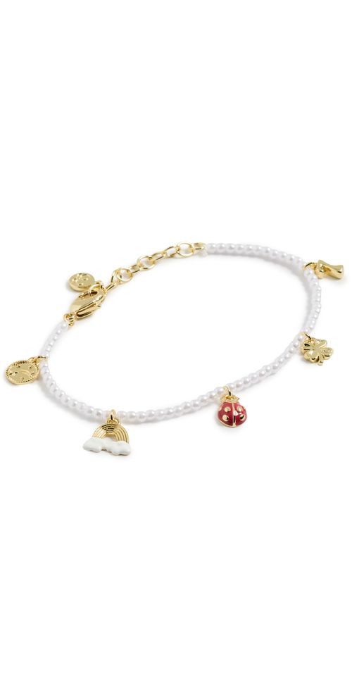 Lucky Mini Charm Bracelet Pearl One Size