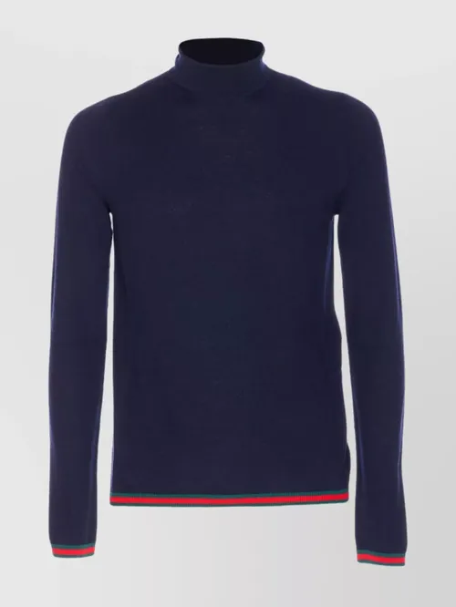 Gucci - high neck long sleeve sweater with tri