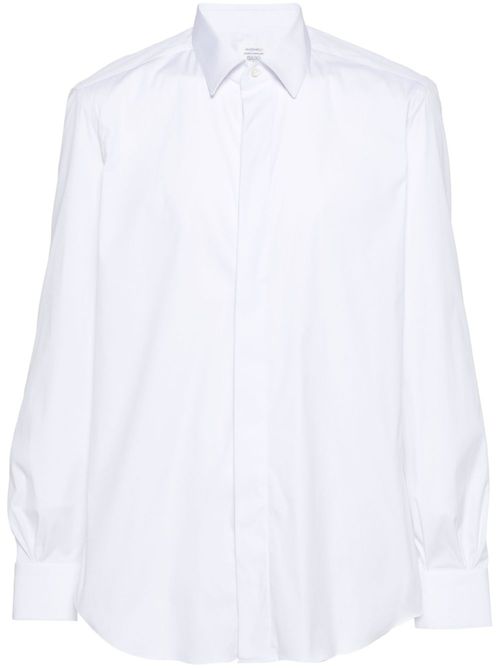 Classic-collar poplin shirt - White