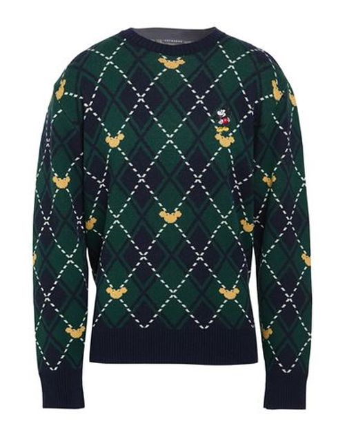 Man Sweater Green Size L Merino Wool, Viscose, Polyamide, Cashmere