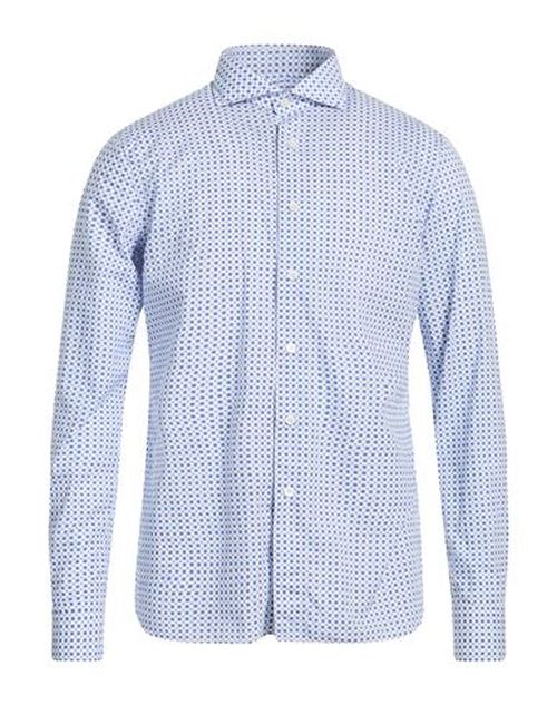 Man Shirt Light blue Size 15 Cotton