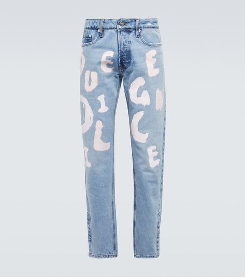 Printed jeans