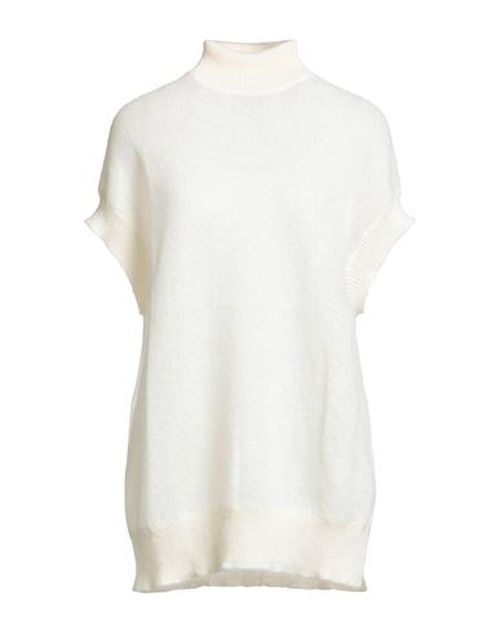 Woman Turtleneck Ivory Size 6 Mohair wool, Alpaca wool, Polyamide