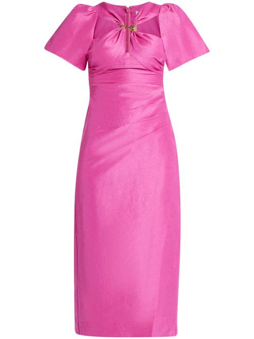 Presence Twisted midi dress - Pink