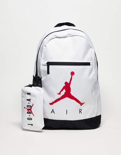 Air backpack with pencil case in white