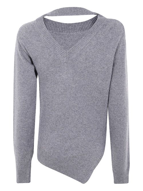 Two-Way Deconstructed sweater - Grey