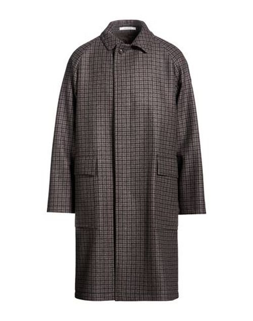 Man Coat Brown Size 40 Virgin Wool, Polyamide
