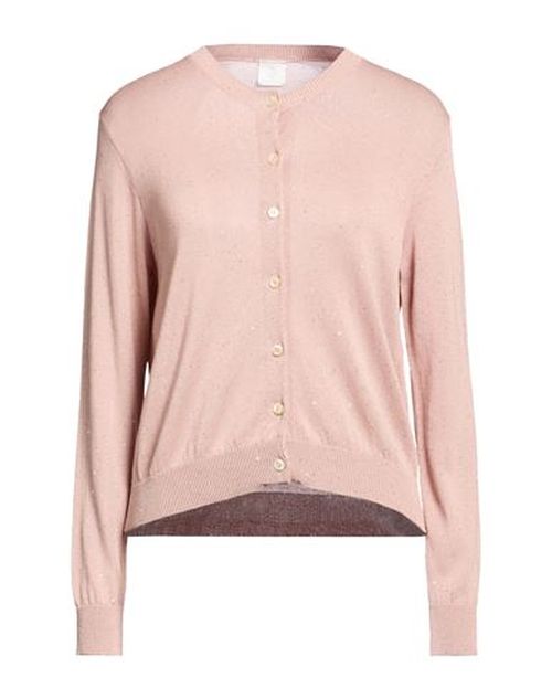 Woman Cardigan Antique rose Size L Silk, Cotton