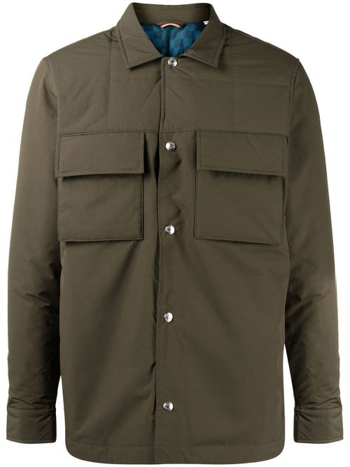 Flap-pocket press-stud jacket - Green